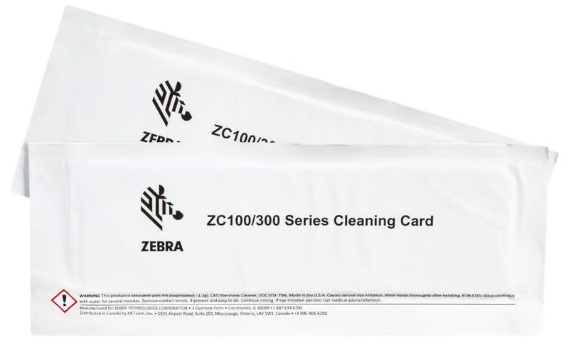 Zebra Cleaning card kit ZC100/300 (105999-310-01)