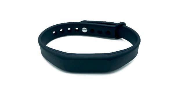 Säädettävä silikoni ranneke Ultralight EV1 | Musta